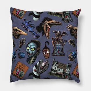 Beetlejuice - Purple Pattern Pillow