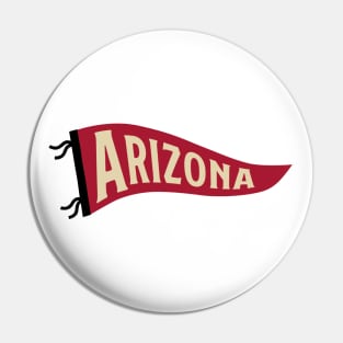 Arizona Pennant - White Pin