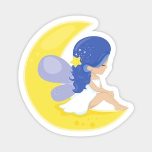 Stardust Fairy, Cute Fairy, Fairy On The Moon Magnet