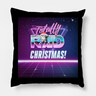 Totally Rad neon logo Pillow