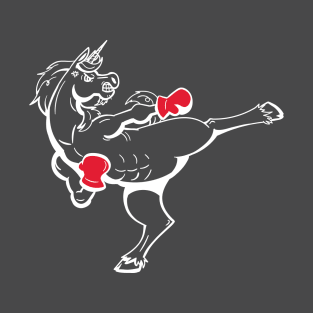 Magical Kickboxicorn White T-Shirt