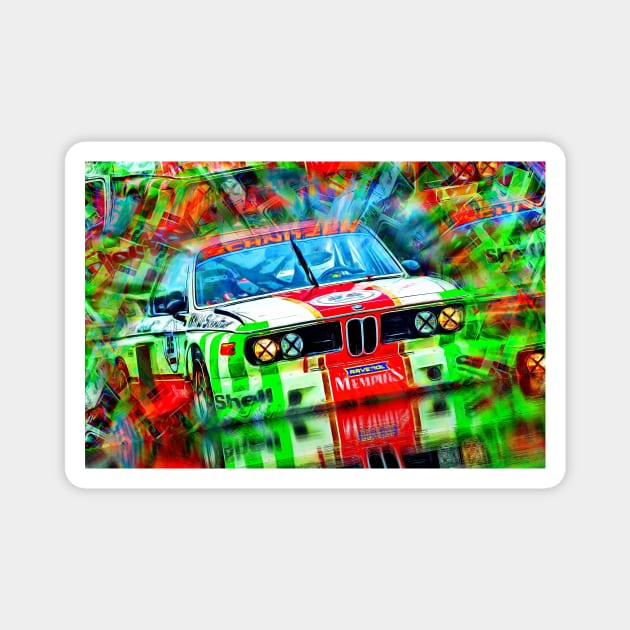 Bavarian Power BMW 3.0 CSi Magnet by DeVerviers