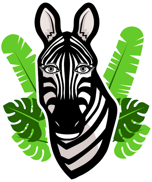 🦓 Zebra Portrait! Kawaii Beautiful African Animal, Zebra Kids T-Shirt by Pixoplanet