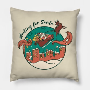 Waiting For Santa Pillow