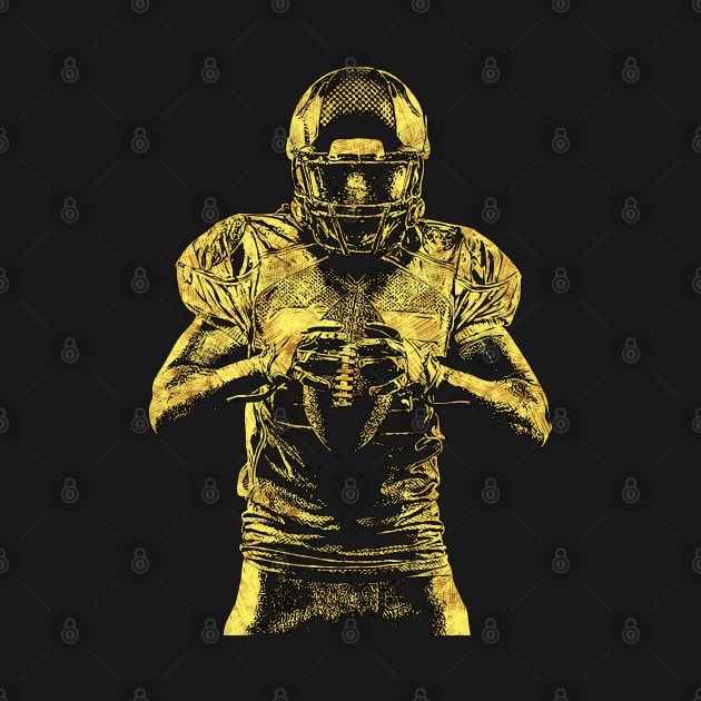 Football Player UNIQUE abstract artwork style for all the gridiron fans by Naumovski