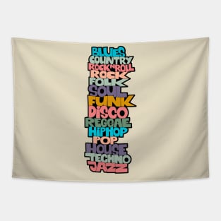 Soul, Funk, Disco, House and other Music Styles.  - Super stylish funky Design! Tapestry