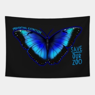 Day 17- Blue Morpho Butterfly Tapestry