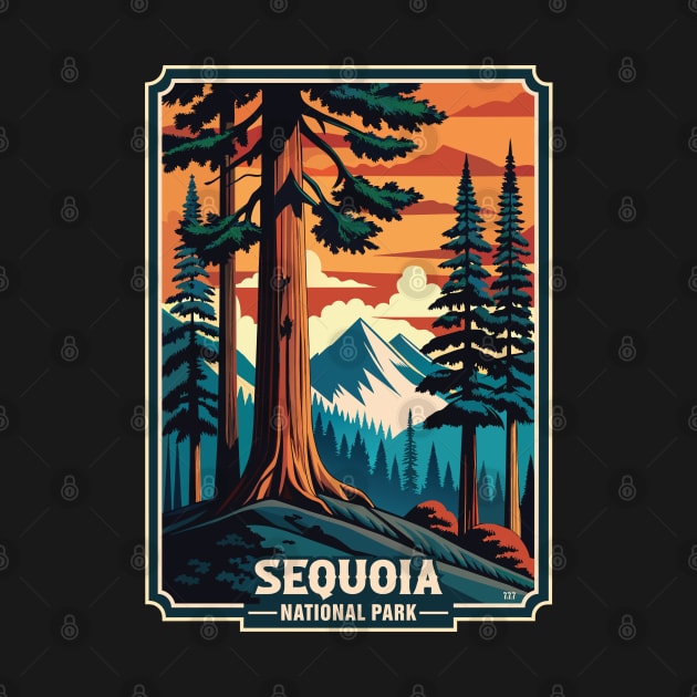 Retro Sequoia National Park by Surrealcoin777