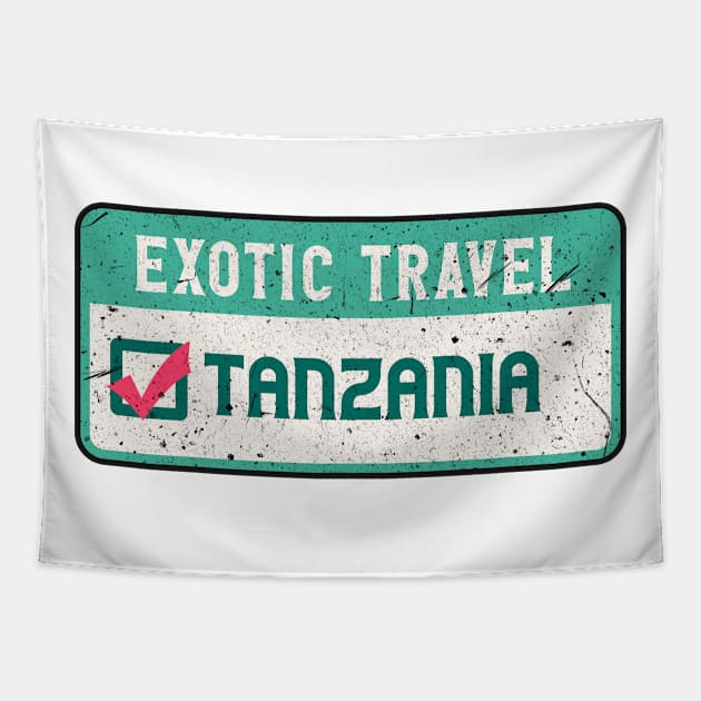 Tanzania travel list Tapestry by SerenityByAlex