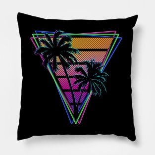 Synthwave Triangle Design - Updated for 2021 Pillow