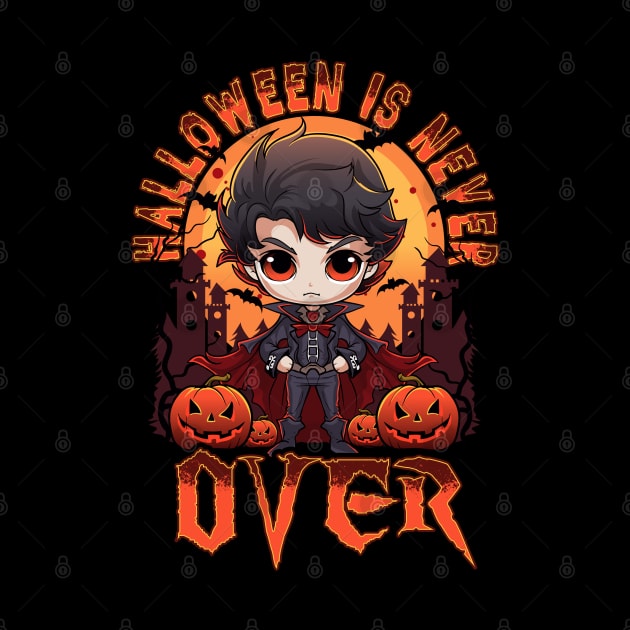 Halloween Is Never Over Chibi Anime Vampire Boy by E