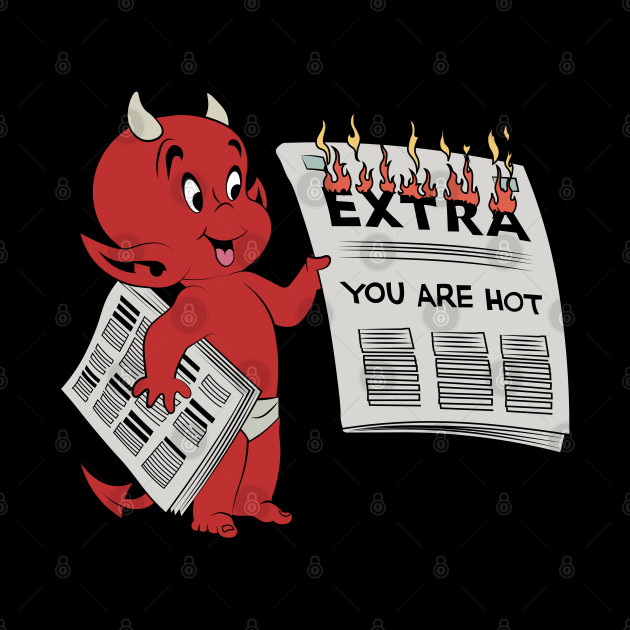 Extra Extra Read All About It - Hot Stuff The Little Devil - Phone Case