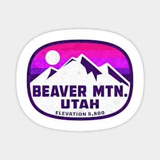 Skiing Beaver Mountain Utah Ski Mountains Magnet