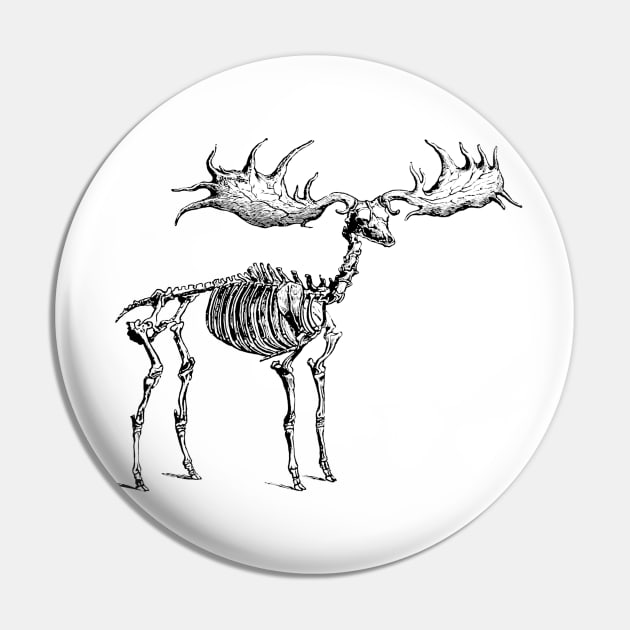 Moose Skeleton Pin by KnuckleTonic