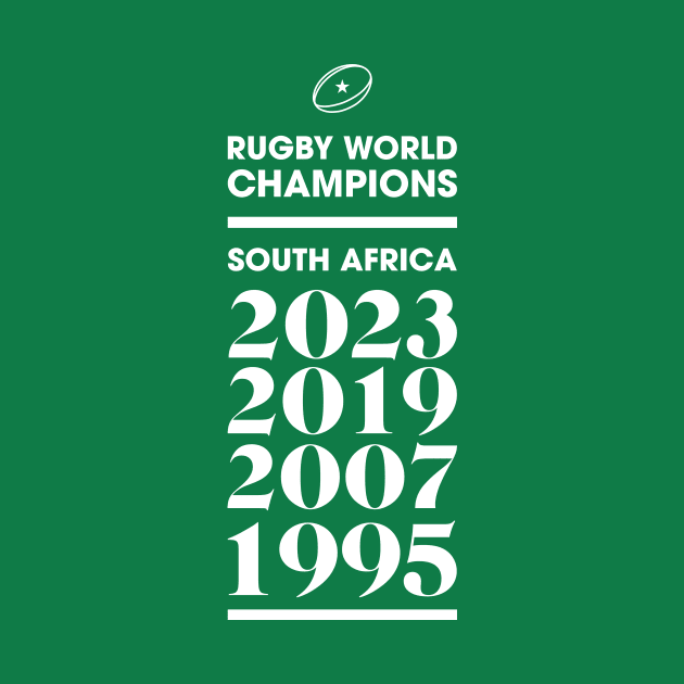 South Africa Rugby World Champions by stariconsrugby