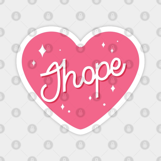 BTS Jhope name typography Magnet by Oricca