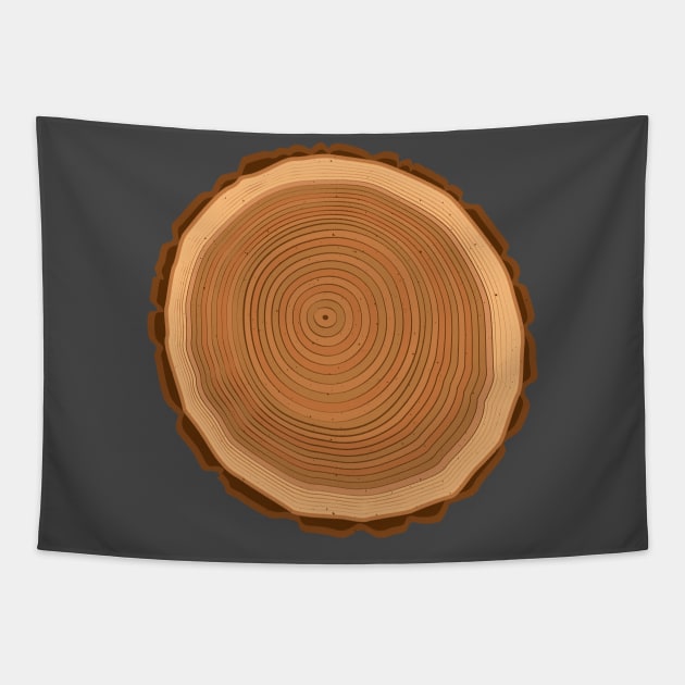 Tree Rings Nature Tapestry by HiFi Tees