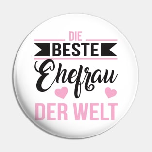 Beste ehefrau der welt (black) Pin