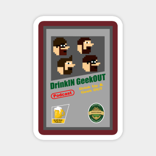 DrinkIN GeekOUT (Box Art) Magnet