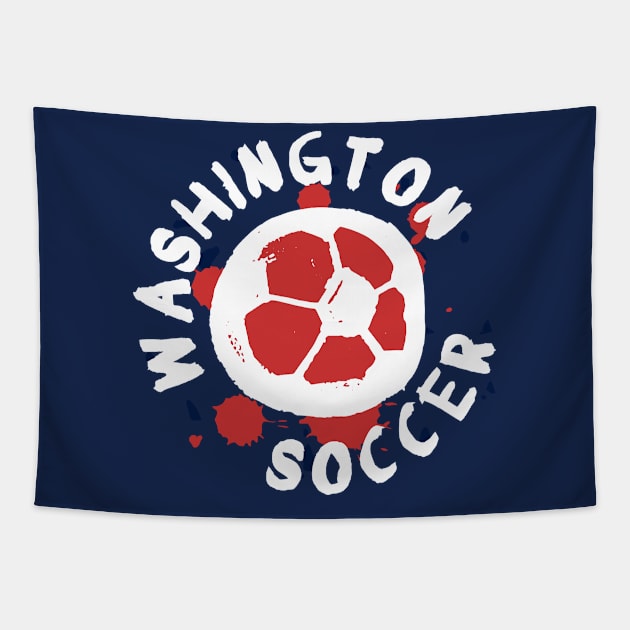 Washington Soccer 02 Tapestry by Very Simple Graph