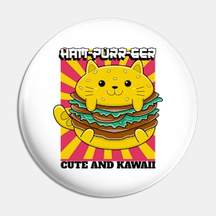 Ham-purr-ger - Cat Puns Pin