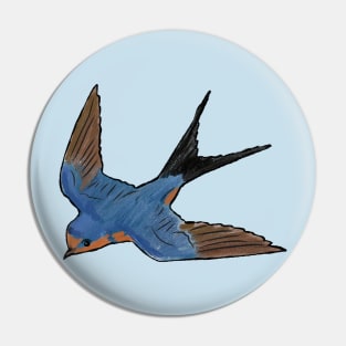 Barn Swallow Pin