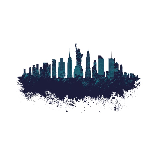 Neww York Skyline Design by LR_Collections