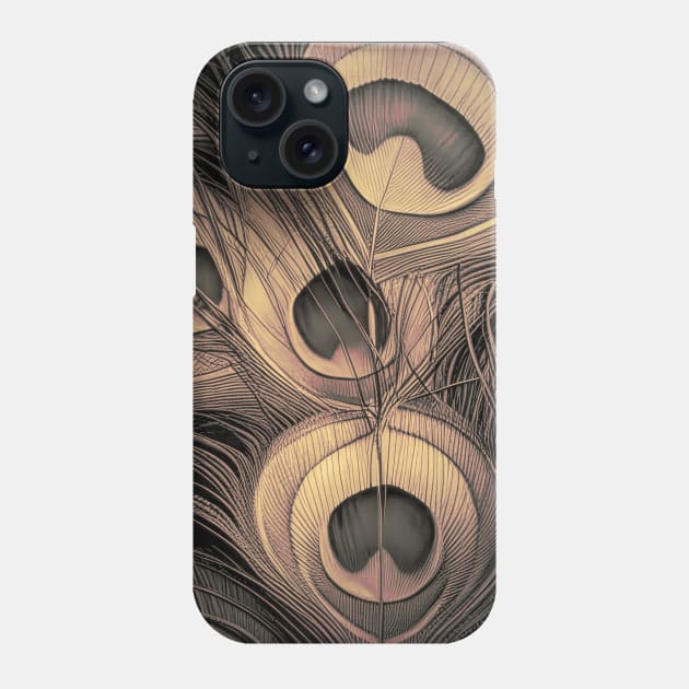 Night Peacock Elegant feathers Phone Case by LittleBean