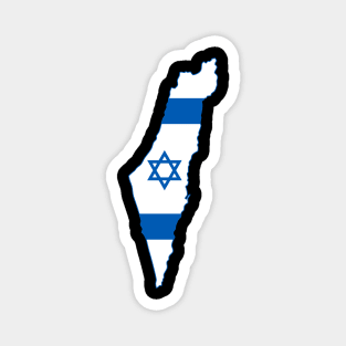 Israel Map Israeli flag Magnet