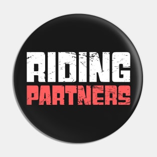 Riding Partners - Snowmobile Design Pin