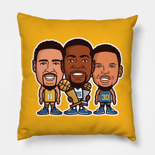 GSW Champs Pillow by TomMillerART