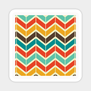 Modern Retro Neck Gator Chevron Modern Retro Magnet