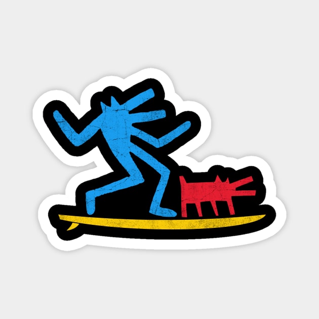 Funboard (Primary Colors Version) Magnet by bulografik