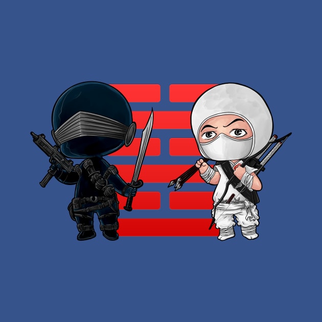 Snake Eyes and Storm Shadow of the Arashikage Clan by steviezee