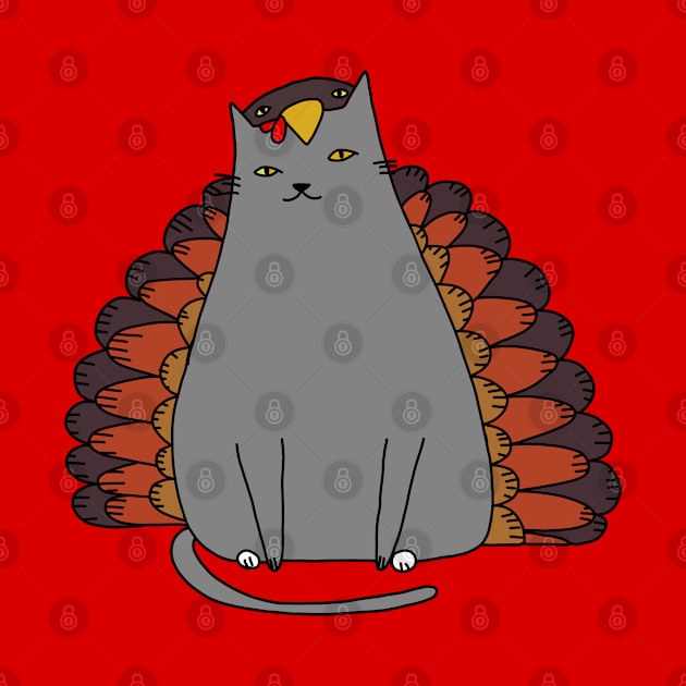 Gobble Gobble Kitty by KilkennyCat Art