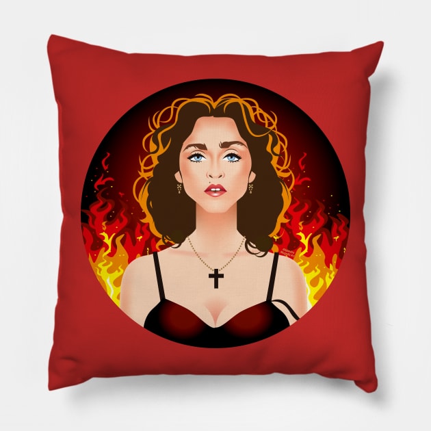 Prayer Pillow by AlejandroMogolloArt