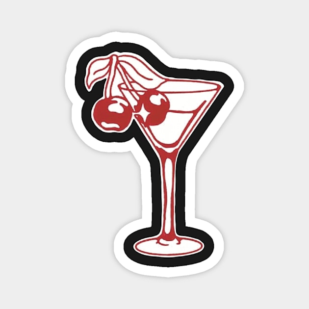 cherry martini Magnet by oxrangejuice