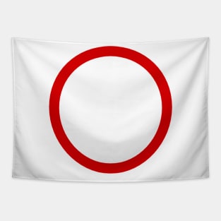 Big Red Circle Tapestry