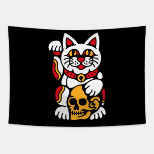 Luckycat skull Tapestry