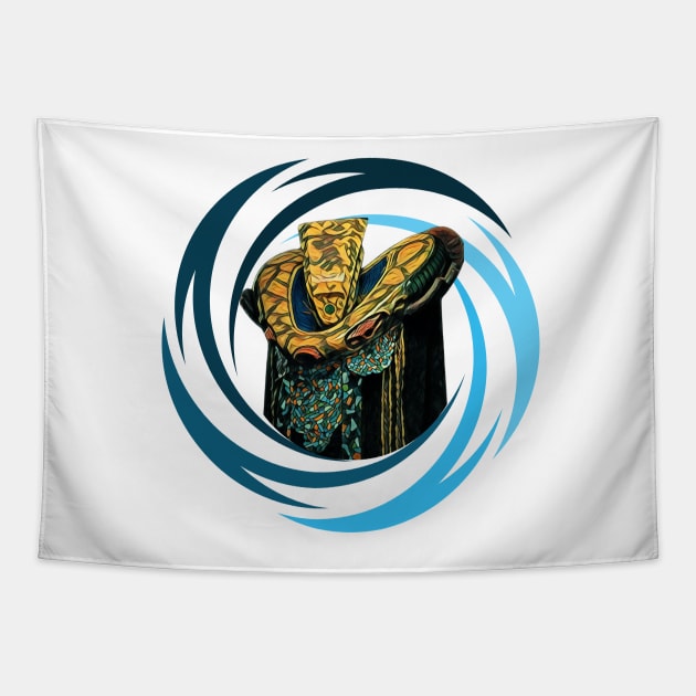 The Ambassador - Vortex - White - Sci-Fi Tapestry by Fenay-Designs