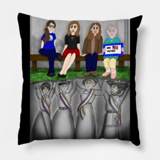 On Her Shoulders (Large Print) Pillow