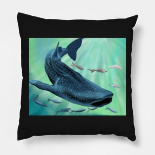 Whale Shark and Friends Pillow