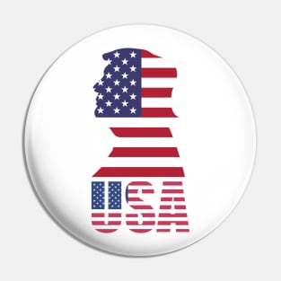 Donald Trump American Flag USA Pin