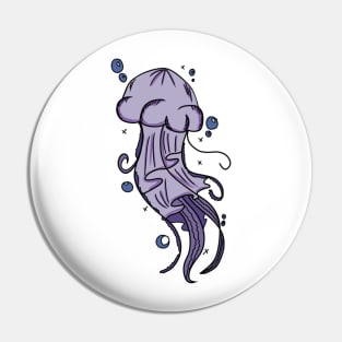 Solitary jellyfish Pin