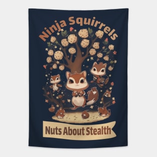 ninja squirrels Tapestry