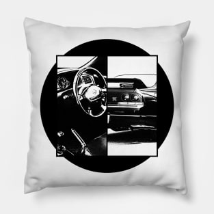 NISSAN SKYLINE GT-R R33 Black 'N White 5 Pillow