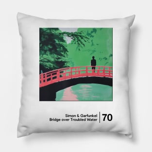 Bridge Over Troubled Water - Minimalist Artwork Design Pillow
