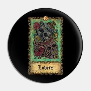 Lovers. Eternal Bones Tarot (Colorful) Pin