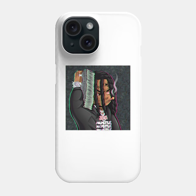 hustle and grind Phone Case by Floridart