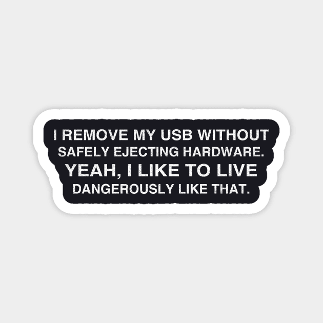 Living Dangerously: USB Magnet by Cattoc_C